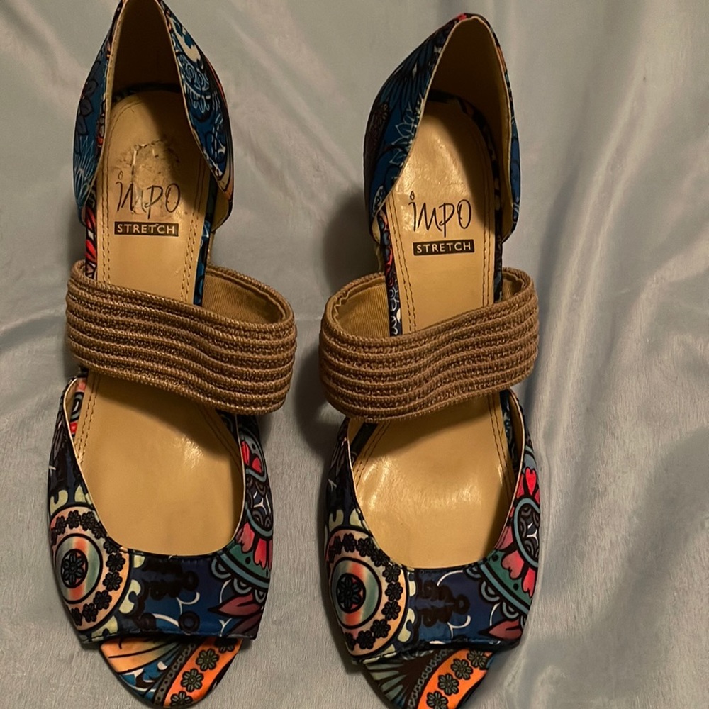 Impo Stretch Wedge Sandals.